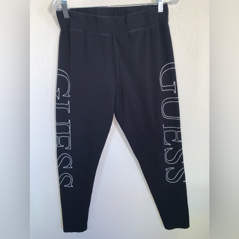 Guess Side Logo Black Leggings